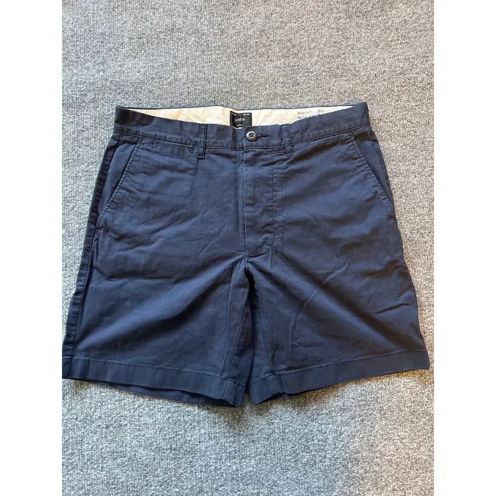 J.Crew 7” Stretch Chino Shorts Men’s 30 Blue Cotton NWOT